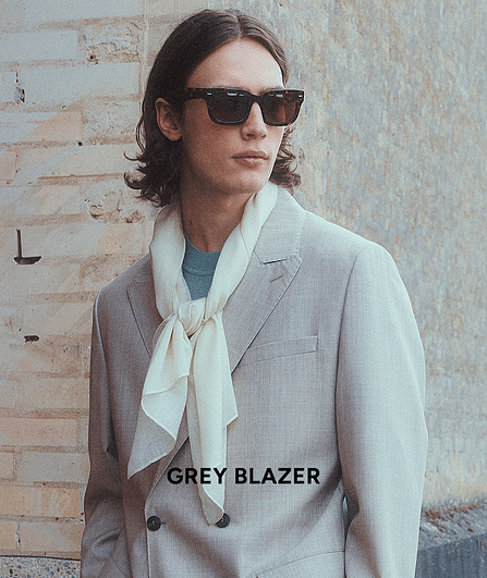 Grey Blazers for men